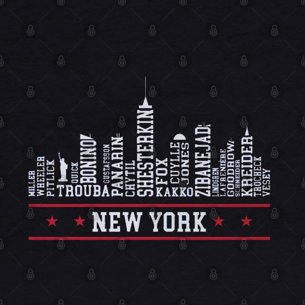 New York R Hockey Roster Skyline 23 by ClarityMacaws